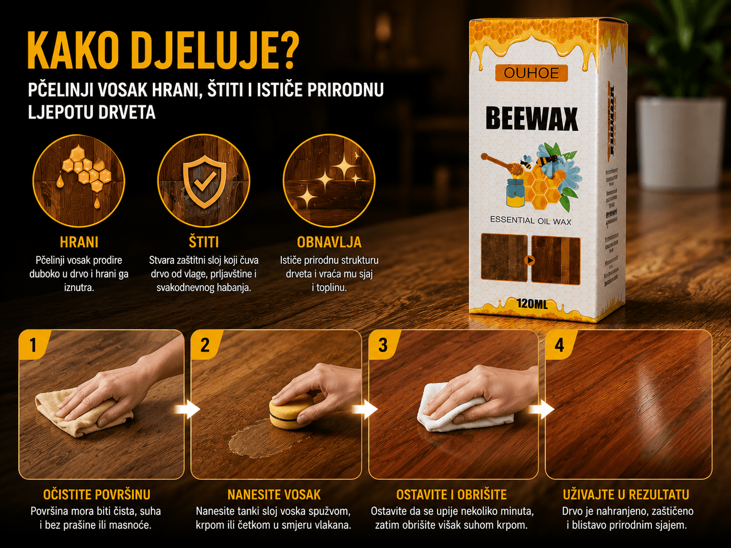 Sjaj za drvene površine 3