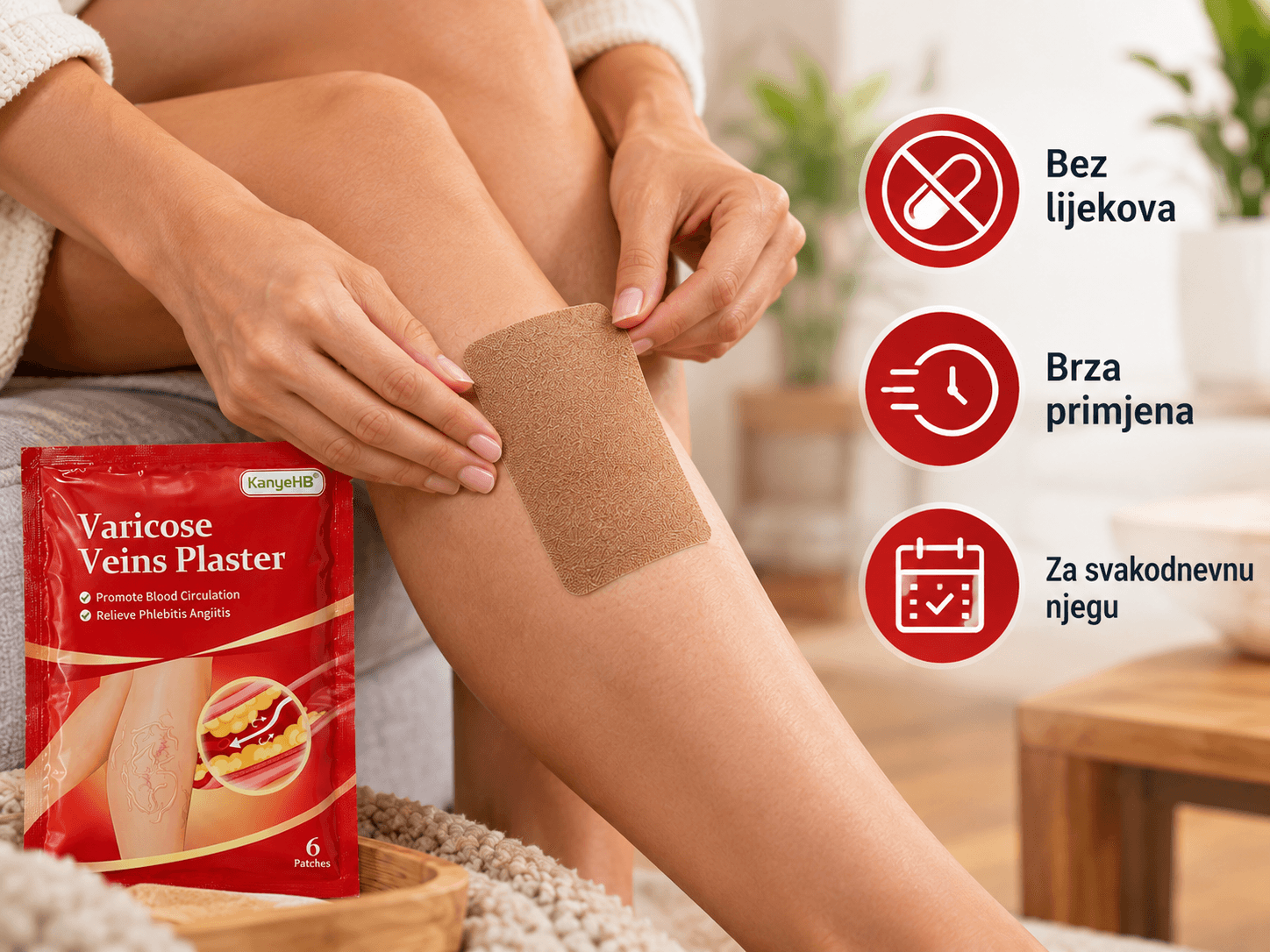 Varicose Veins Flasteri za Njegu Vena – 6 komada 4