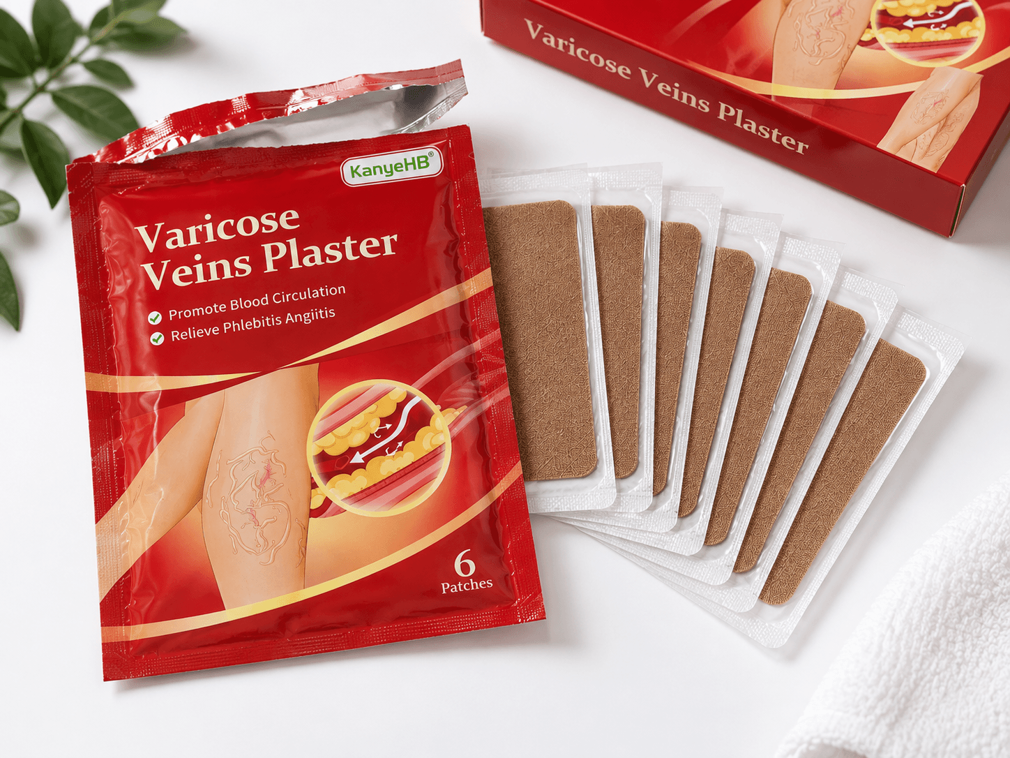 Varicose Veins Flasteri za Njegu Vena – 6 komada