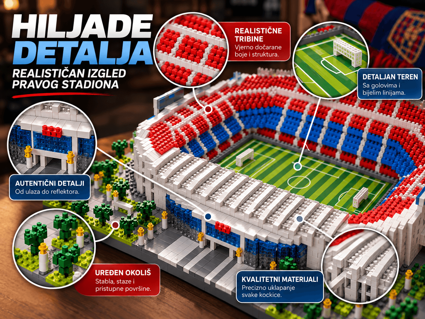 Fudbalski Stadion – Kreativni Set Građevinskih Kockica 4