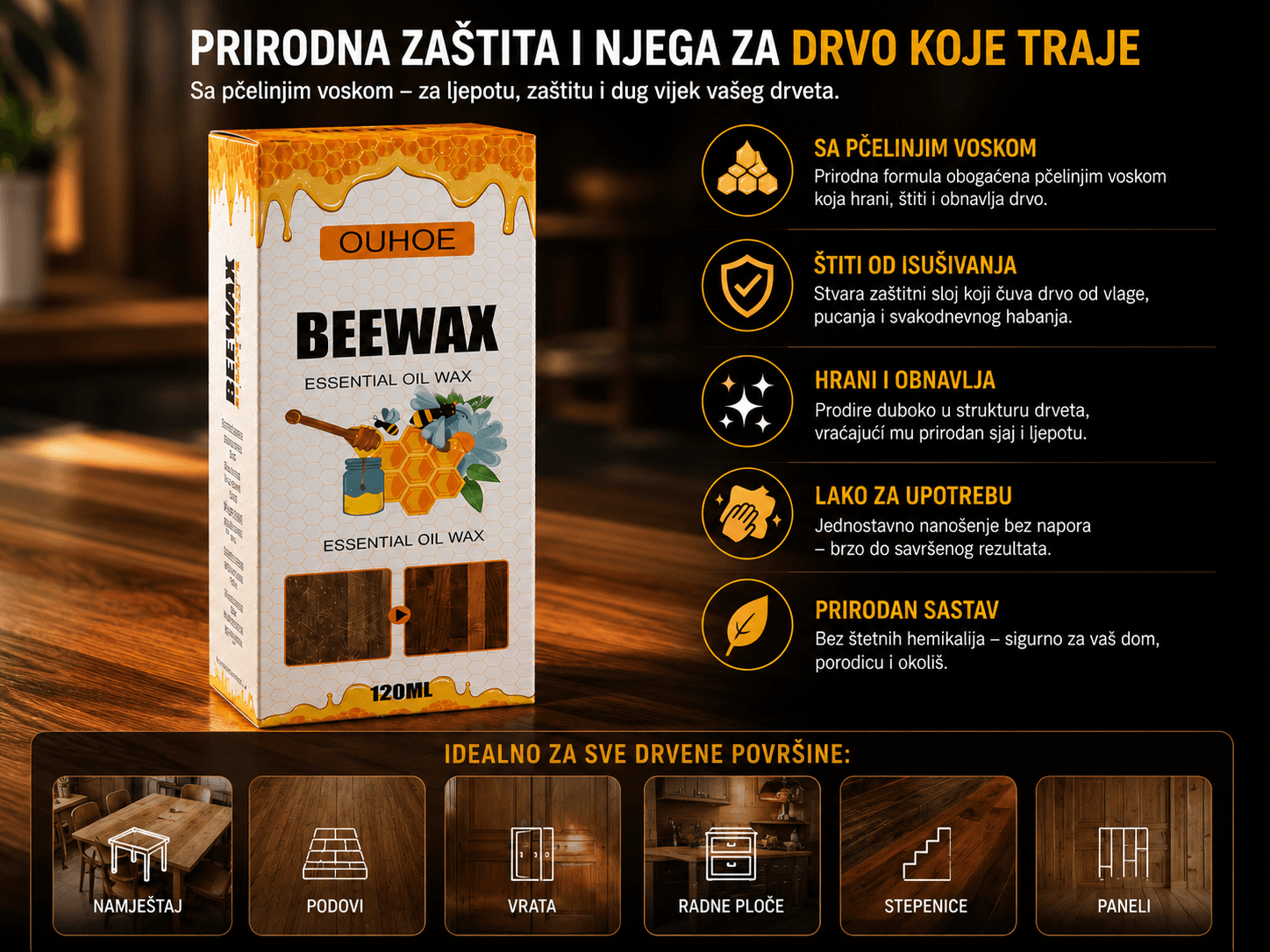Sjaj za drvene površine 2