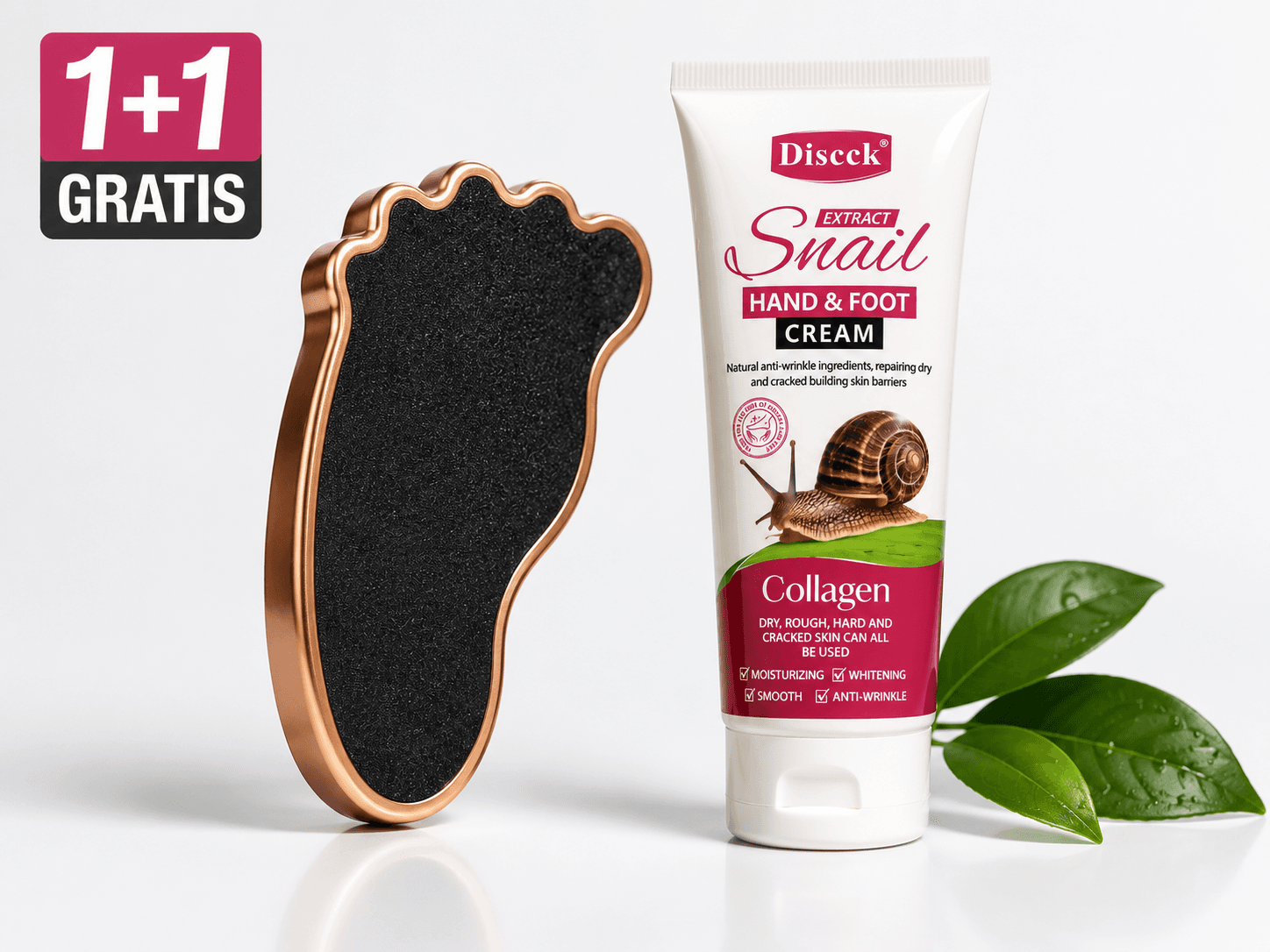 Diseck Snail Collagen krema za ruke i stopala – SET (+ GRATIS alat za struganje pete)